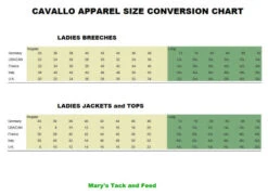 Cavallo Christina Breeches Full Grip -Horseback Riding Clothing Store size chart cavallo apparel 75060.1676593410