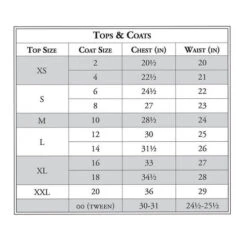 RJ Classics Girls Hailey II Coat -Horseback Riding Clothing Store size chart girls tops jackets rj classics 04116.1610570497