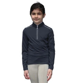Girls Chestnut Bay SkyCool Shirt Long Sleeve -Horseback Riding Clothing Store skycool shirt LS night sky rider CB8000Y chestnut bay 96569.1663624637