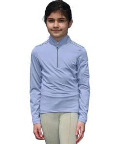 Girls Chestnut Bay SkyCool Shirt Long Sleeve -Horseback Riding Clothing Store skycool shirt LS wisteria chestnut bay 39607.1663624643