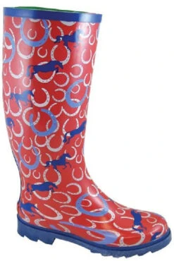 Smoky Mountain Rubber Rain Boots 7 Smoky Mountain Rubber Rain Boots -Horseback Riding Clothing Store smoky mtn boot horseshoes red 002 27900.1683841944