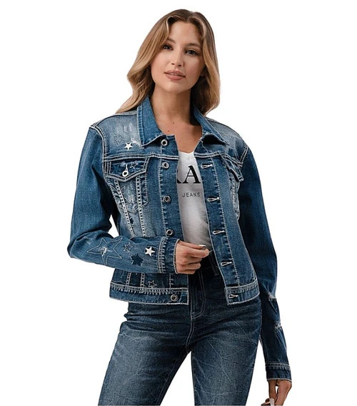 Grace In LA Star Denim Jacket 1 Grace In LA Star Denim Jacket