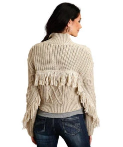 Stetson Fringe Sweater 5 Stetson Fringe Sweater -Horseback Riding Clothing Store stetson fringe sweater tan back 1102705396049 stetson 09845.1661818204