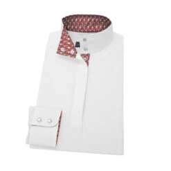 Essex Classics Talent Yarn Shirt Straight Collar -Horseback Riding Clothing Store straight collar LS horses coral 24W2 essex 26034.1660258698