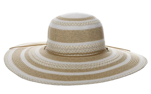 Capelli Yuri Striped Toyo Straw Hat 2 Capelli Yuri Striped Toyo Straw Hat - Image 2