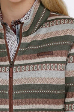 Cinch Sweater Knit Bomber Jacket -Horseback Riding Clothing Store sweater knit bomber sherpa multicolor detail MAJ9861001 cinch 04837.1638659666