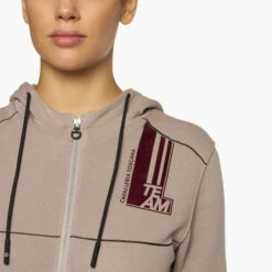 Cavalleria Toscana Team Daytona Zip Hoodie 8 Cavalleria Toscana Team Daytona Zip Hoodie -Horseback Riding Clothing Store team daytona crew blush front detail FED101 CO079 1A00 cavalleria toscana 68274.1657671800