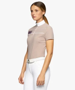 Cavalleria Toscana Team Daytona Polo Short Sleeve 11 Cavalleria Toscana Team Daytona Polo Short Sleeve -Horseback Riding Clothing Store team daytona polo ss blush side POD297 JE022 1A00 cavalleria toscana 33437.1661549163