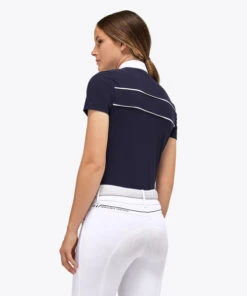 Cavalleria Toscana Team Daytona Polo Short Sleeve 15 Cavalleria Toscana Team Daytona Polo Short Sleeve -Horseback Riding Clothing Store team daytona polo ss smoky blue back POD297 JE022 0001 ct 99701.1661549183