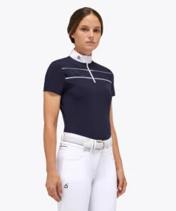 Cavalleria Toscana Team Daytona Polo Short Sleeve 14 Cavalleria Toscana Team Daytona Polo Short Sleeve -Horseback Riding Clothing Store team daytona polo ss smoky blue side POD297 JE022 0001 cavalleria toscana 57937.1661549179