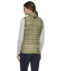 Cavalleria Toscana Team Red Stripe Quilted Vest -Horseback Riding Clothing Store team stripe vest verde back GLD250 NY086 5D00 CT 48542.1642285535