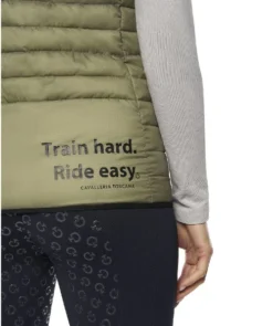 Cavalleria Toscana Team Red Stripe Quilted Vest -Horseback Riding Clothing Store team stripe vest verde back motto GLD250 NY086 5D00 CT 13737.1642285556