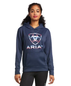 Ariat TEK Hoodie 7 Ariat TEK Hoodie -Horseback Riding Clothing Store tek hoodie blue nights front 10039793 ariat 76899.1653605127