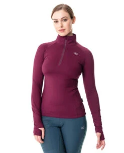 Horseware Ireland Horseware Thea Tech Quarter Zip Fleece -Horseback Riding Clothing Store thea tech quarter zip fleece beetroot front CKHCTA HW 77360.1663956351