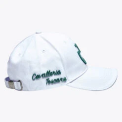 Cavalleria Toscana Tufted Stitch Cap -Horseback Riding Clothing Store tuffed stitch cap white green side CPU025 GA025 015L cavalleria toscana 00863.1678573886