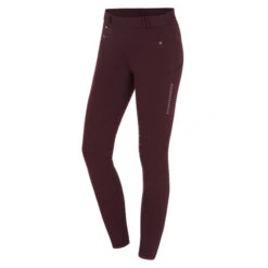 Schockemohle Winter Riding Tights II -Horseback Riding Clothing Store winter riding tights wine front 2171 00035 65 schockemohle 86539.1663295691