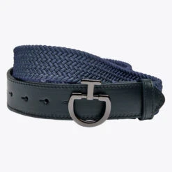 Cavalleria Toscana Elastic Belt CT Buckle -Horseback Riding Clothing Store womens elastic belt ct clasp black blue hero CIN046 EL007 7J99 cavalleria toscana 09775.1678913399