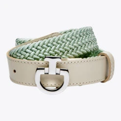 Cavalleria Toscana Elastic Belt CT Buckle -Horseback Riding Clothing Store womens elastic belt ct clasp white teal hero CIN046 EL007 5L1B cavalleria toscana 21929.1678913402