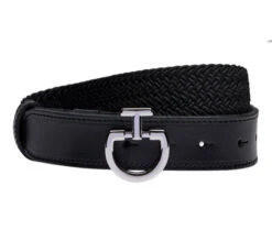 Cavalleria Toscana Woven Fabric Elastic Belt 9 Cavalleria Toscana Woven Fabric Elastic Belt -Horseback Riding Clothing Store woven fabric elastic belt black CIN042 PL060 9999 CT 25489.1671319224
