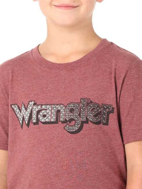 Wrangler Kids Tread Plate Logo Tee 1 Wrangler Kids Tread Plate Logo Tee